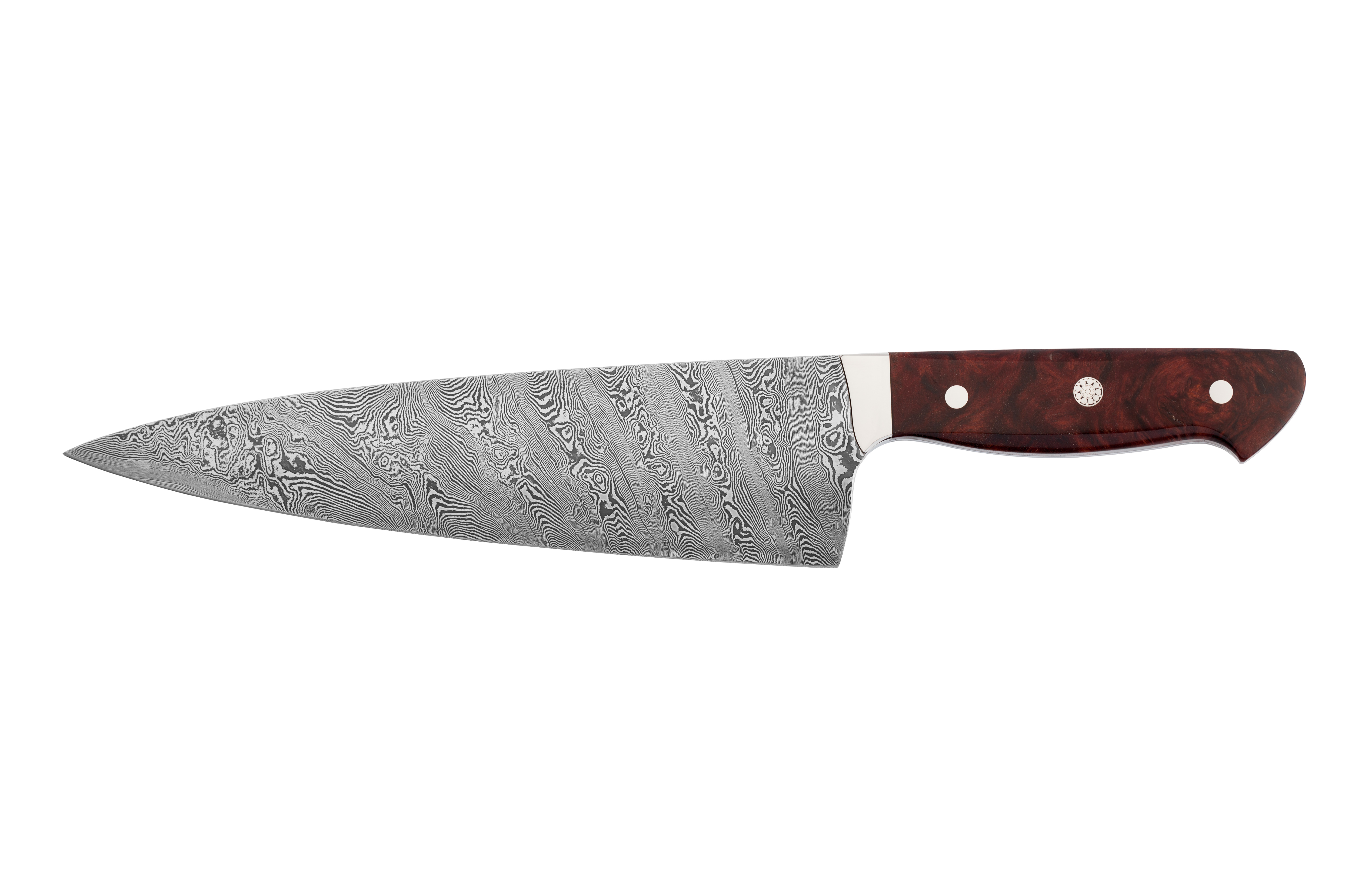 7 Multi-Twist Damascus Chef's Knives
